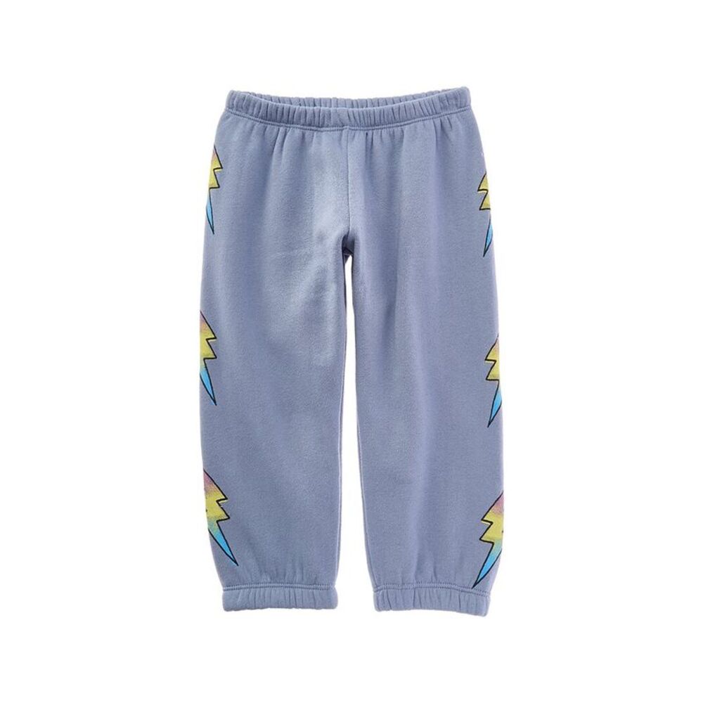 Chaser Girls  Fleece Slim Slouchy Pant, Blue